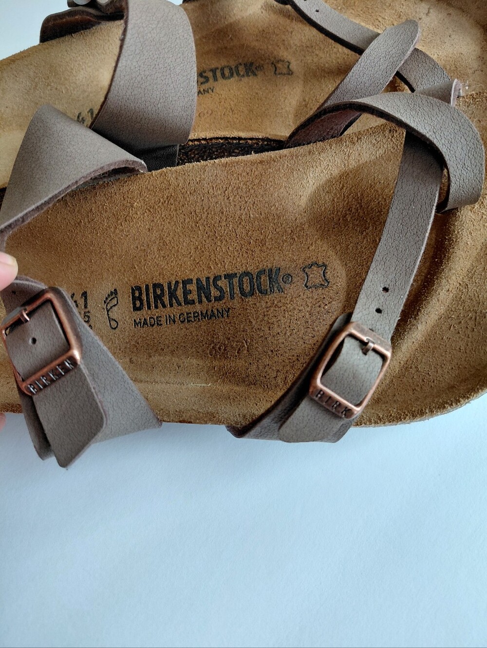 Birkenstocks- Women's 10 Mocha Mayari Birko-Flor Thong Sandal With Toe Loop. - Picture 7 of 13